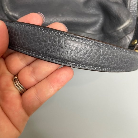 COACH kristin gray leather pebbled handbag purse - Picture 4 of 10